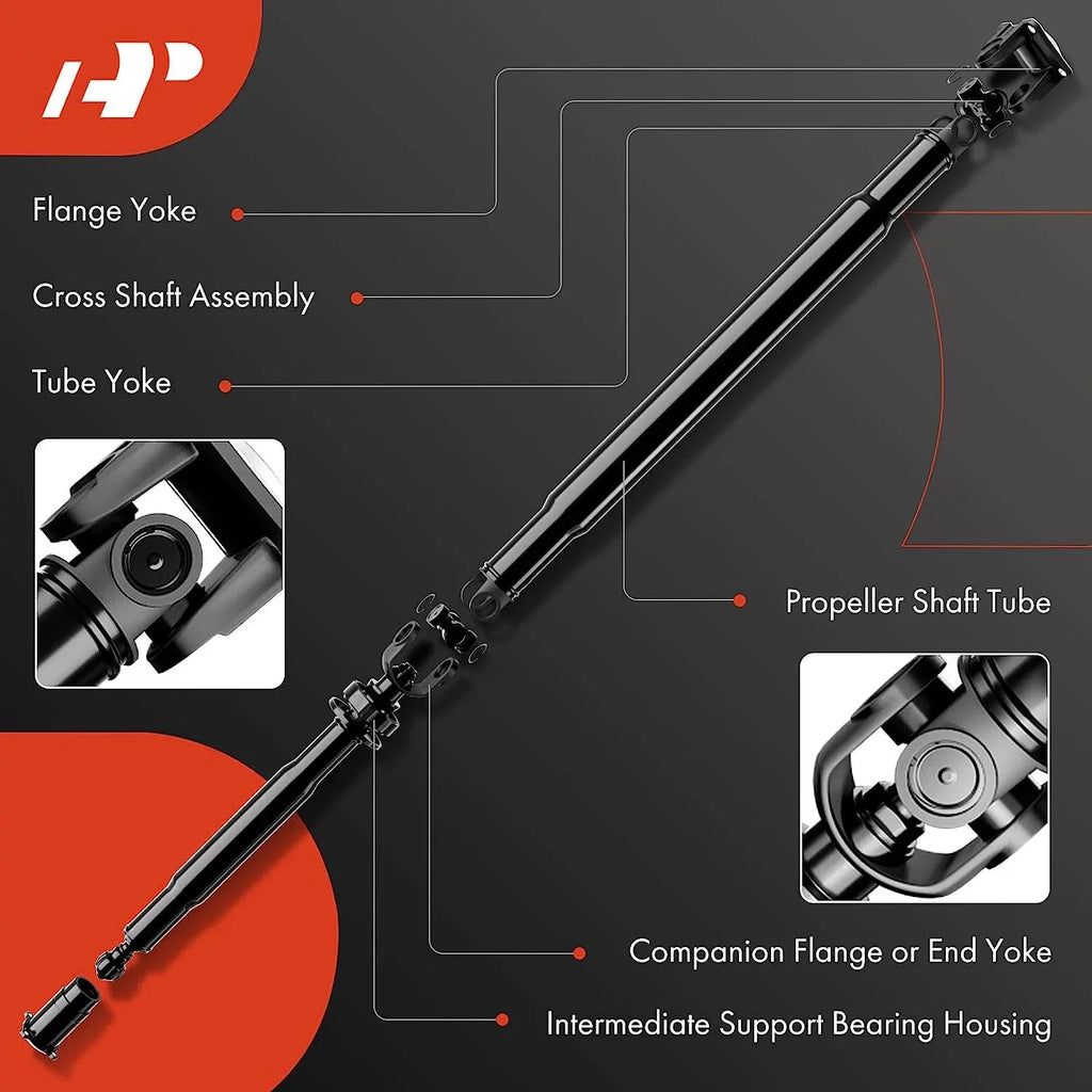 & with 19201891, Blazer Driveshaft AWD, Compatible Prop Shaft Front 1995 Jimmy Bravada GMC Complete Shaft & Drive 1995-1997 Chevrolet A-Premium Replace# Oldsmobile 1996-1997, 26028429 Assembly