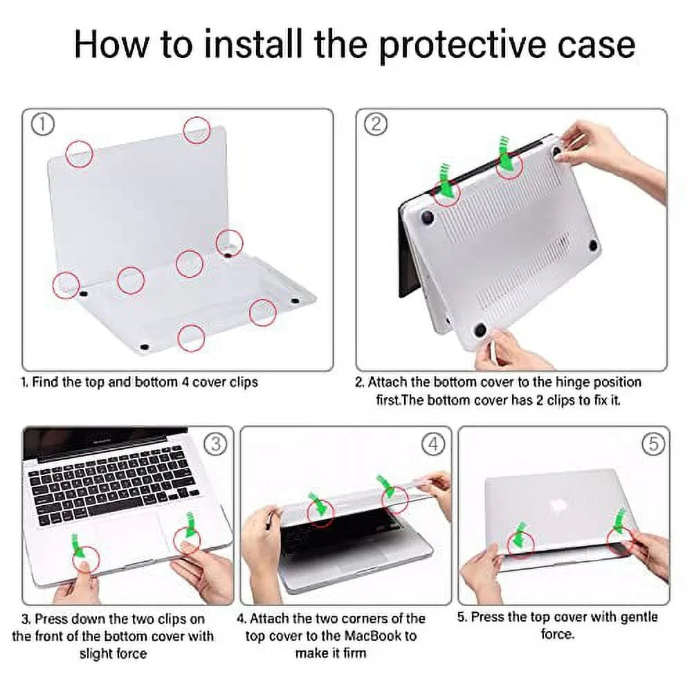 MacBook /A2159/A2251/A2289/A1989/A1706)with Compatible ID Hard Protectors,Laptop 13 pro and 2 inch Case,2020 (A2338 M1 2016 Leopard 2019 Pack Keyboard GABraden Print） Touch with 2018 2017 Shell（Black