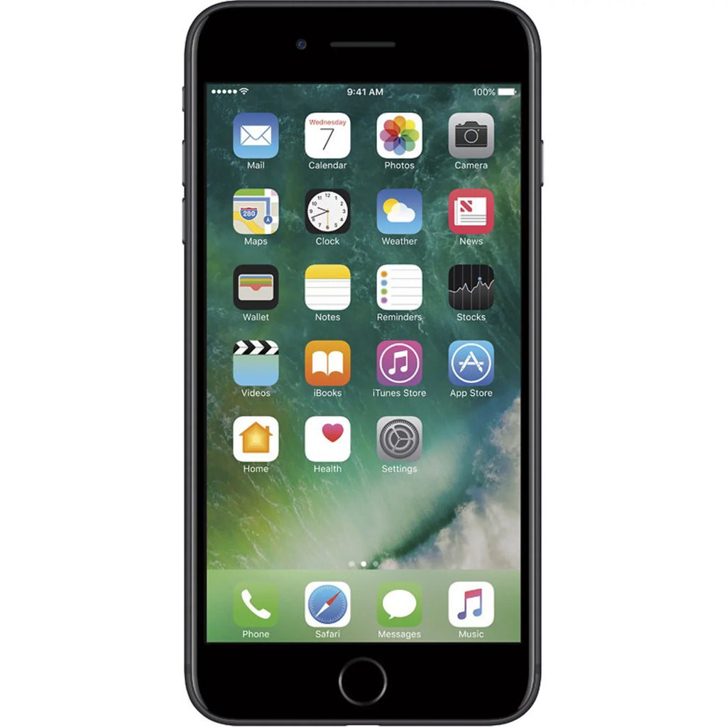 (T-Mobile (Refurbished) Restored Smartphone 7 32GB Plus Apple Locked) Black iPhone