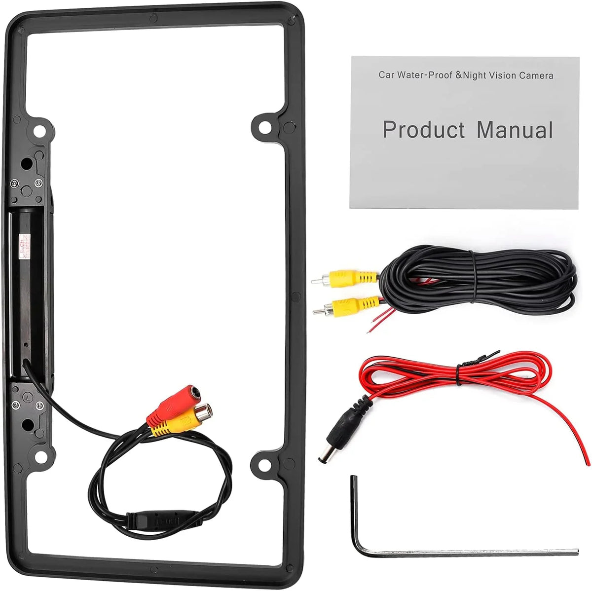License 170° Vision 8 Viewing Camera Camera, Backup Rear Angle, Backup s Night with View Rear Waterproof Plate
