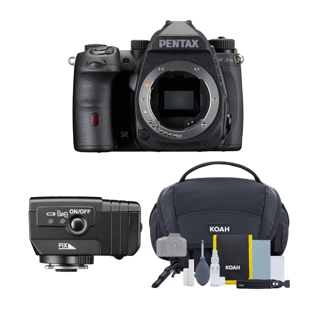 Card, Accessory with Unit, O-GPS2 Bundle Pentax III Body Kit Mark and (Black) Memory Monochrome K-3 Camera GPS