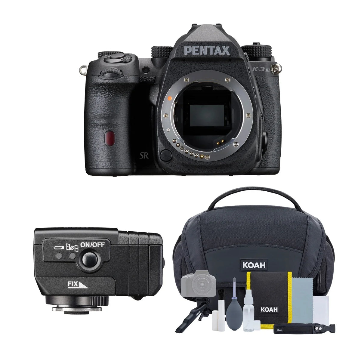 Card, Accessory with Unit, O-GPS2 Bundle Pentax III Body Kit Mark and (Black) Memory Monochrome K-3 Camera GPS