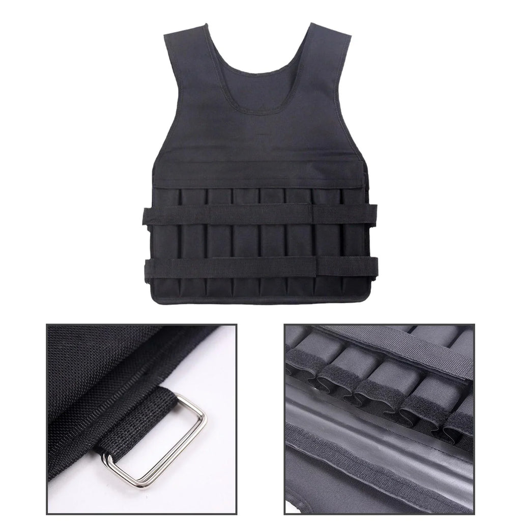 Running Training 8 Exercise Design Exercise Strength Vest Fitness AMLESO Loading Vest Gym Slim Weight Body for Pockets Boxing Jacket